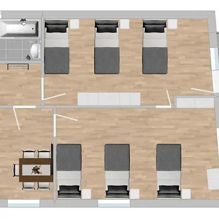 Swf121 - Gemuetliche Monteurwohnung Uebergangswohnung Apartamento *